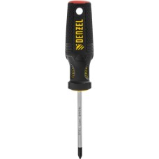 DENZEL Отвертка, PH1х75 мм, S2, 3к рукоятка 121737