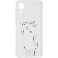 BORASCO Чехол (клип-кейс) ArtWorks, для Samsung Galaxy A03 Core, прозрачный/рисунок [51375]