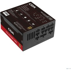 Блок питания CBR Блок питания ATX 1000W 80+ Gold, Full Modular, DC-DC, APFC, 24pin, 1*PCIE5.1(12+4pin), 2*8-pin(4+4P), 3*6+2pin, 3*SATA, 5*IDE, 14cm fan, 1.5м кабель питания, черный [PSU-ATX1000-14MG/14GM] BOX