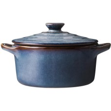 Горшочек для запекания AGNESS ГОРШОЧЕК ДЛЯ ЗАПЕКАНИЯ REACTIVE BLUE 18,5*14,5*6,5/10СМ 600 МЛ 780-149