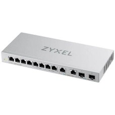 Коммутатор ZYXEL Коммутатор XGS1010-12-ZZ0102F (L2) 8x1Гбит/с 2x2.5Гбит/с 2SFP+ неуправляемый