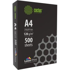 CACTUS Бумага CS-LPA4120500 A4 марка A/120г/м2/500л./белый CIE170% для лазерной печати