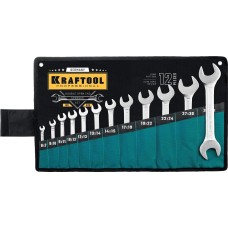KRAFTOOL 12 шт, 6 - 32 мм, набор рожковых гаечных ключей (27033-H12)