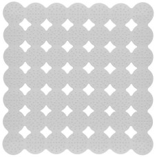 MULTIDOM Коврик для душа массажный, 43х45 см (белый) ПТ72-63