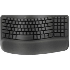 Клавиатура LOGITECH Клавиатура Wave Keys, беспроводная, USB, Bluetooth/Радиоканал, мембранная, графитовый [920-012319]