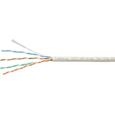 CABEUS Кабель информационный UTP-4P-CAT.5E-SOLID-GY-LIGHT кат.5E U/UTP 4 пары PVC внутренний 305м серый