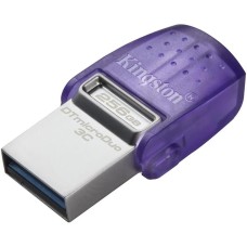 KINGSTON Флеш Диск 256Gb DataTraveler microDuo 3C DTDUO3CG3/256GB USB3.0 фиолетовый