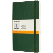 MOLESKINE Блокнот CLASSIC SOFT QP616K15 Large 130х210мм 192стр. линейка мягкая обложка зеленый