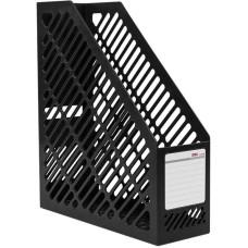 DELI Лоток вертикальный E9842 BLACK 1отд. для бумаг черный пластик