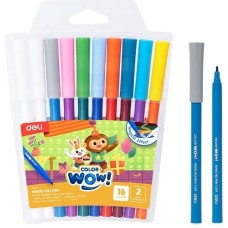 DELI Фломастеры EC167 Colorwow ПВХ с подвесом (8шт.)
