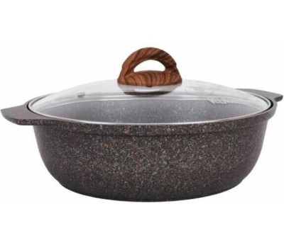 Жаровня КУКМОР жго31а а/пр литая 3,0л стекл/кр Granit ultra original