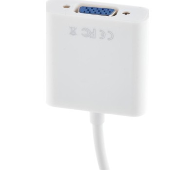 Переходник REXANT (17-6934) Переходник штекер HDMI - гнездо VGA провод + 3.5мм с питанием белый