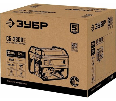 Генератор бензиновый ЗУБР СБ-3300Е Генератор бензиновый