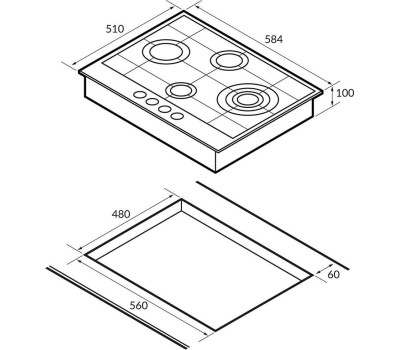 Варочная поверхность HIBERG VM 6145 B