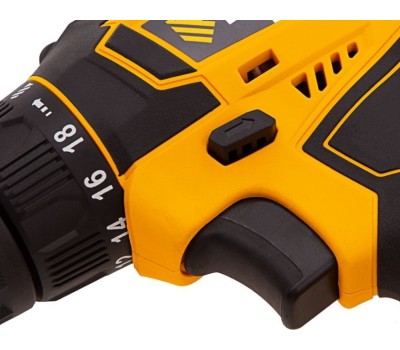 Дрель аккумуляторная DENZEL CDL-18-02BM Дрель-шуруповерт аккумуляторная , LI-ION, 18 В, 2 аккумулятор 26116