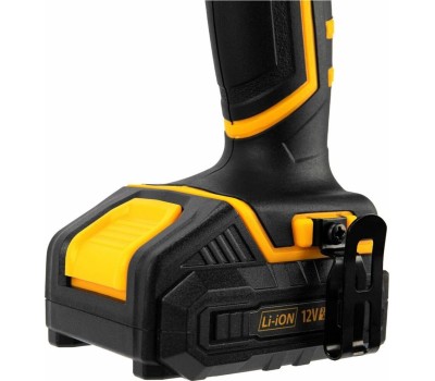 Дрель аккумуляторная DENZEL CDL-18-02BM Дрель-шуруповерт аккумуляторная , LI-ION, 18 В, 2 аккумулятор 26116