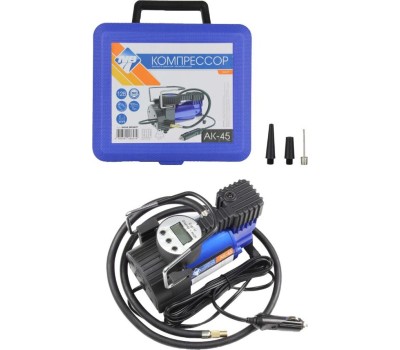 Автокомпрессор NOVA BRIGHT АК-45 металлический корпус, пластиковый кейс 36449