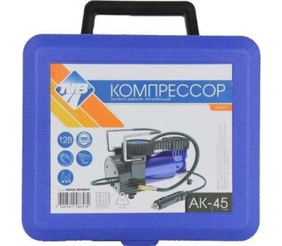Автокомпрессор NOVA BRIGHT АК-45 металлический корпус, пластиковый кейс 36449