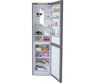 Холодильник БИРЮСА I980NF 370л нержавеющая сталь