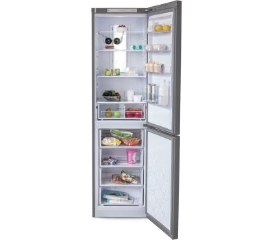 Холодильник БИРЮСА I980NF 370л нержавеющая сталь