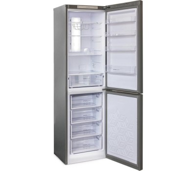 Холодильник БИРЮСА I980NF 370л нержавеющая сталь