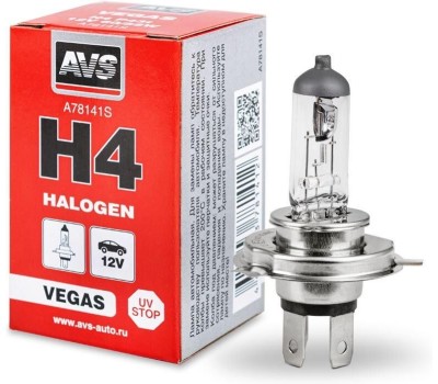 Лампа галогенная AVS Vegas H4.12V.60/55W.1шт