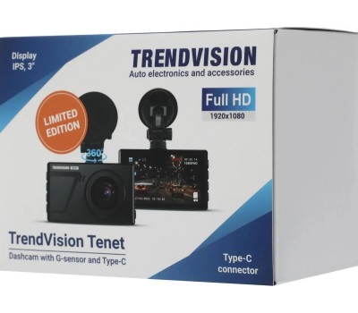 TRENDVISION Видеорегистратор Space TENET черный 1080x1920 1080p 150гр