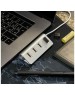 REXANT Разветвитель 4 USB-port серебристый