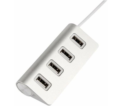 REXANT Разветвитель 4 USB-port серебристый