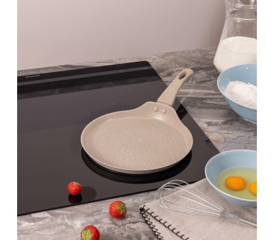 Сковорода AGNESS 932-518 LATTE блинная с а/приг.покрытием 22Х2см индукция