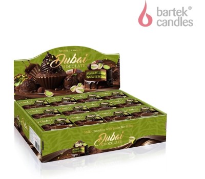 Свеча BARTEK Дубайский шоколад (Dubai Chocolate) 115гр в стакане