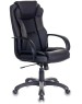 Кресло компьютерное БЮРОКРАТ Кресло руководителя CH-839 черный Leather Black экокожа крестов. пластик