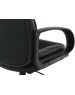 Кресло компьютерное БЮРОКРАТ Кресло руководителя CH-839 черный Leather Black экокожа крестов. пластик