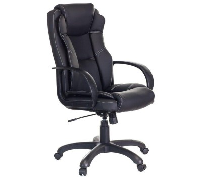 Кресло компьютерное БЮРОКРАТ Кресло руководителя CH-839 черный Leather Black экокожа крестов. пластик