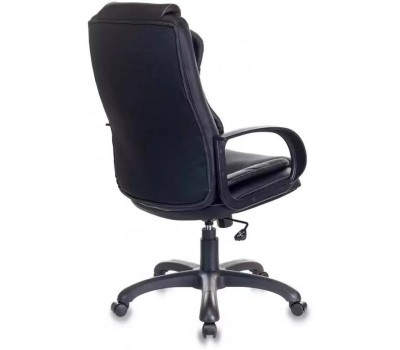 Кресло компьютерное БЮРОКРАТ Кресло руководителя CH-839 черный Leather Black экокожа крестов. пластик