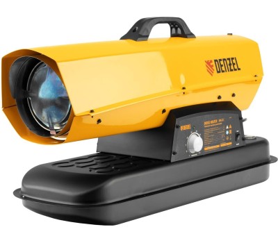 Тепловая пушка DENZEL Дизельная тепловая пушка DHG-25i, 25 кВт, 600 м3/ч, прямой нагрев, термостат 96483