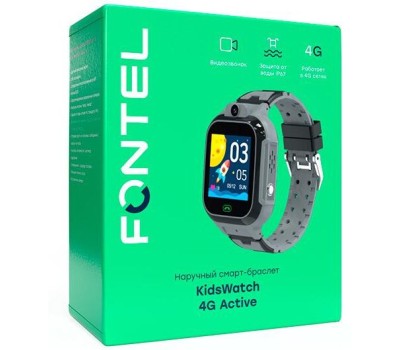 Смарт-часы FONTEL KidsWatch 4G active, черный
