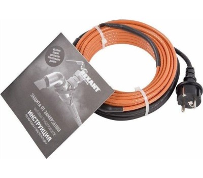 REXANT Кабель греющий саморегулирующийся пищевой модель SRP 10HTM2-CT, готовый комплект в трубу, 25м/250Вт