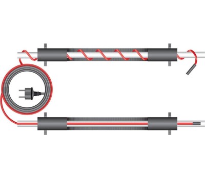 REXANT Кабель греющий саморегулирующийся модель SRL Extra Line 25MSR-PB, на трубу, 10м/250Вт