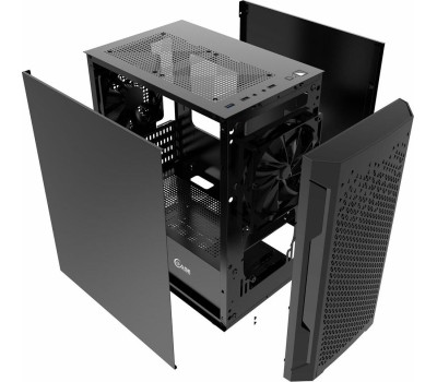 Powercase Корпус Mistral Micro Z2B SI, Non Window, Mesh, 2x 120mm fan, чёрный, mATX (CMIMZB-F2SI)