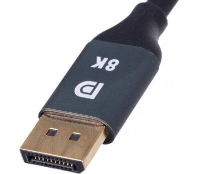 NONAME Кабель Display Port Ultra HD, DisplayPort (m) - DisplayPort (m), GOLD , 1м, пакет, черный