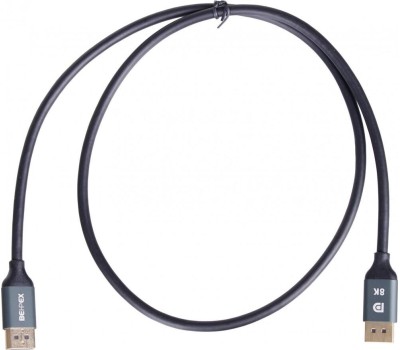 NONAME Кабель Display Port Ultra HD, DisplayPort (m) - DisplayPort (m), GOLD , 1м, пакет, черный