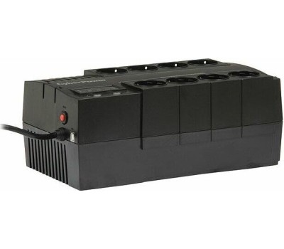 ИБП CYBERPOWER ИБП BS650E {Line-Interactive, 650VA/390W USB, (4+4 EURO), 12В/5 Ач х 1}