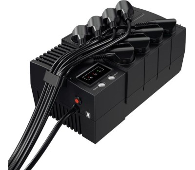 ИБП CYBERPOWER ИБП BS650E {Line-Interactive, 650VA/390W USB, (4+4 EURO), 12В/5 Ач х 1}