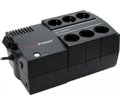 ИБП CYBERPOWER ИБП BS650E {Line-Interactive, 650VA/390W USB, (4+4 EURO), 12В/5 Ач х 1}