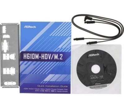 Материнская плата ASROCK Материнская плата H610M-HDV/M.2+ D5, Socket LGA 1700, Intel H610, mATX, Ret