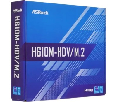 Материнская плата ASROCK Материнская плата H610M-HDV/M.2+ D5, Socket LGA 1700, Intel H610, mATX, Ret
