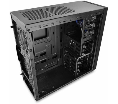 Корпус для ПК DEEPCOOL Корпус TESSERACT BF (ATX, Black-Blue, CPU 169mm, VGA 310mm, 1 x USB3.0, 1 x USB2.0, Audio x 1, Mic x 1, «Ext. 5.25»x 2, Int. 3.5»x4, 2.5»x3, Rear fan 120mm, W/O PSU) (712220)»