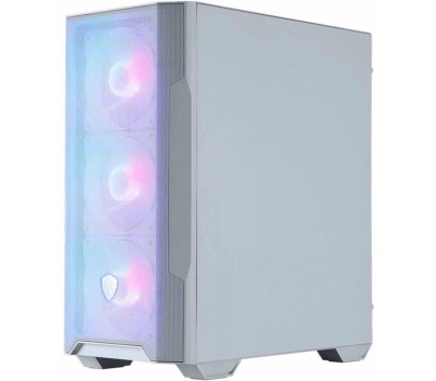 Корпус для ПК MSI Корпус MAG FORGE M100R WHITE Mini-Tower, MATX, 1xUSB 3.0, 2xUSB 2.0, 4x120mm ARGB Fan, ARGB Control Board, Tempered Glass Window, Brown Box (932220)