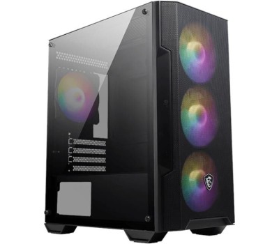 Корпус для ПК MSI Корпус MAG FORGE M100A Mini-Tower, MATX, 1xUSB 3.0, 2xUSB 2.0, 4x120mm Auto RGB Fan, Acrylic Window, Brown Box